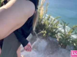 Admin Kink - Cute Blonde Girl Blowjob, Fucking And Facial Outdoor Near Beach