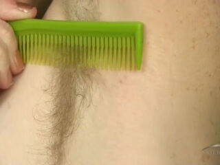 Ana Molly plays with her bush