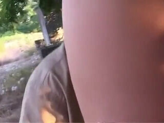 Cute Blondie Gets Fucked In A Park