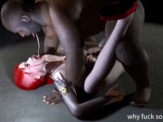 3D Redhead Slut Asian Mature Wife Cheating with Stranger