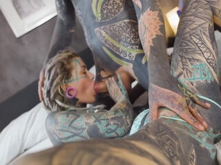 Heavily Ink Teen 18+ Balls Deep Piledriver Fuck - Bj, Atm, Gape, Prolapse