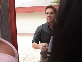 Convincing Arguments: Two Lesbians Swallow Realtor's Sperm