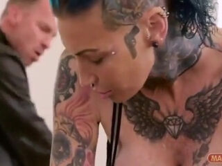 Fake Tity Hardcore Tattoo Slut Gets It Good - Nathalie Hardcore