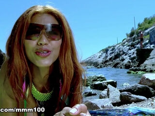 Brazilian MILF Manuella Pimenta fucked at the beach - MMM100