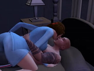 Mega Sims- Wife cheats on husband with random guy (Sims 4)