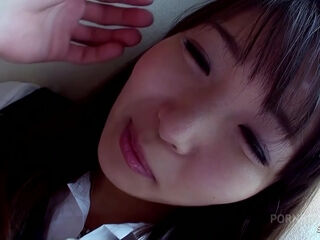 Curvy Japanese Teen with Big natural Tits get First Time Creampie by older Guy at Uncensored Full POV Sex