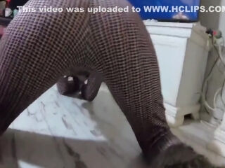 Tight Jumpsuit, Furry Boots & Messy Deepthroat With A Cum-licking Finish