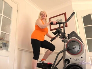 Katie Wish Works Out on Machines, Then Works Out Her GILF Pussy