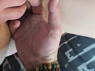 Mutual Masturbation And Cumming On My Wifes Pussy While She Finger Fucks Herself