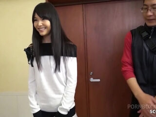 Skinny Asian Teen seduce to Creampie Fuck by old Guy next Door in uncensored JAV Porn