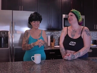 Eating Cake Out Of Cake With A Special Candle With Hollee Huntress