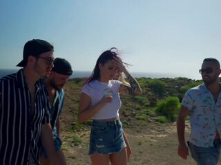 Angela is sending herself in the air! - Jacquie et Michel TV