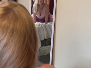 Blonde Girl Gets Her Pussy Covered In Cum